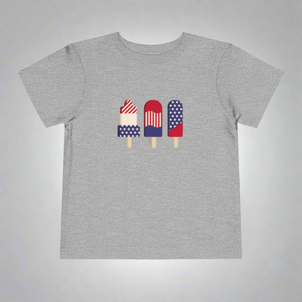 Toddler Red, White & Blue Popsicle •T-shirt | Wyatt & Stella