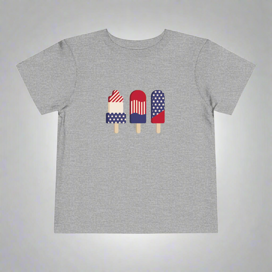 Toddler Red, White & Blue Popsicle •T-shirt | Wyatt & Stella