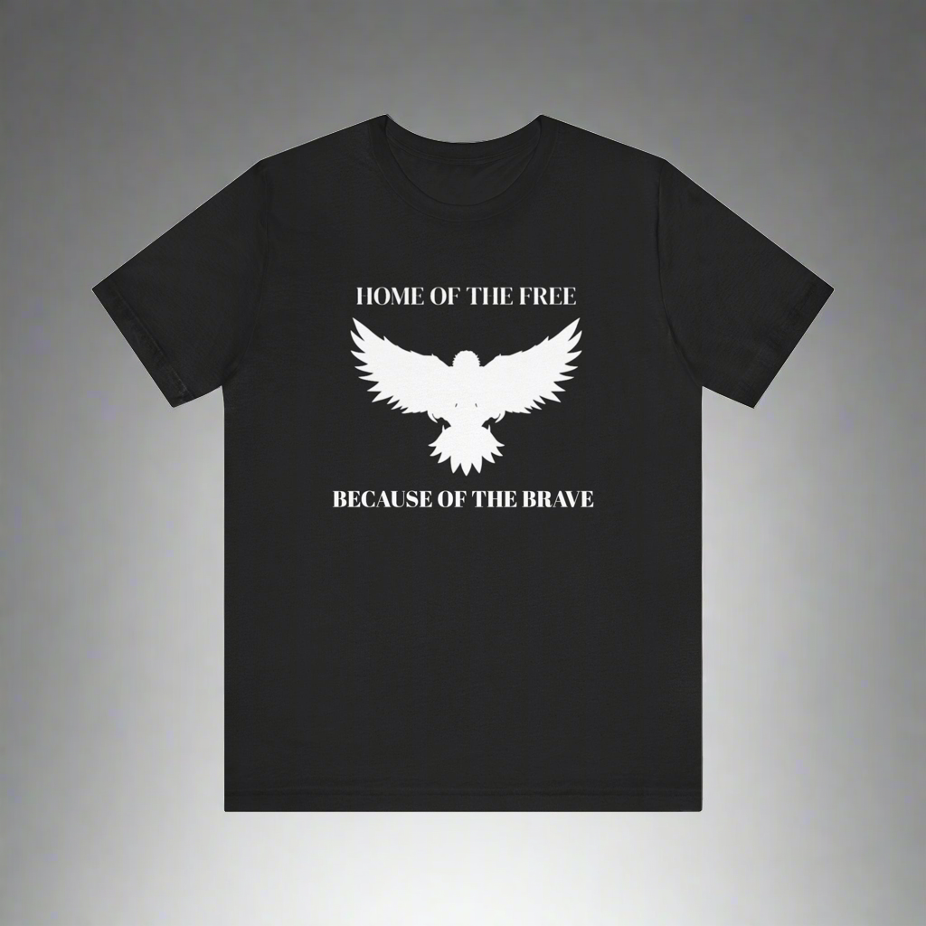 Eagle Too - Home of the free Because of the Brave • T-shirt • Express Delivery available | Wyatt & Stella