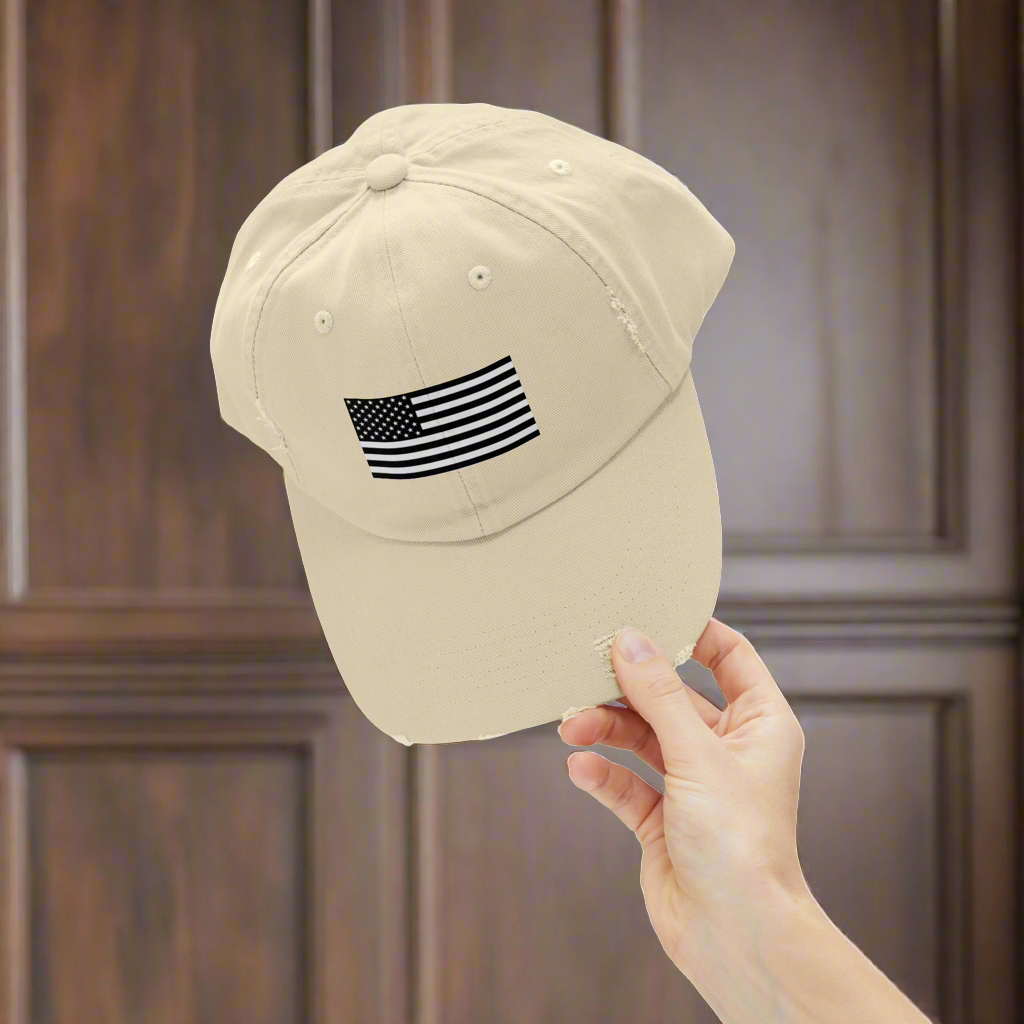 American Flag • Distressed Cap | Wyatt & Stella