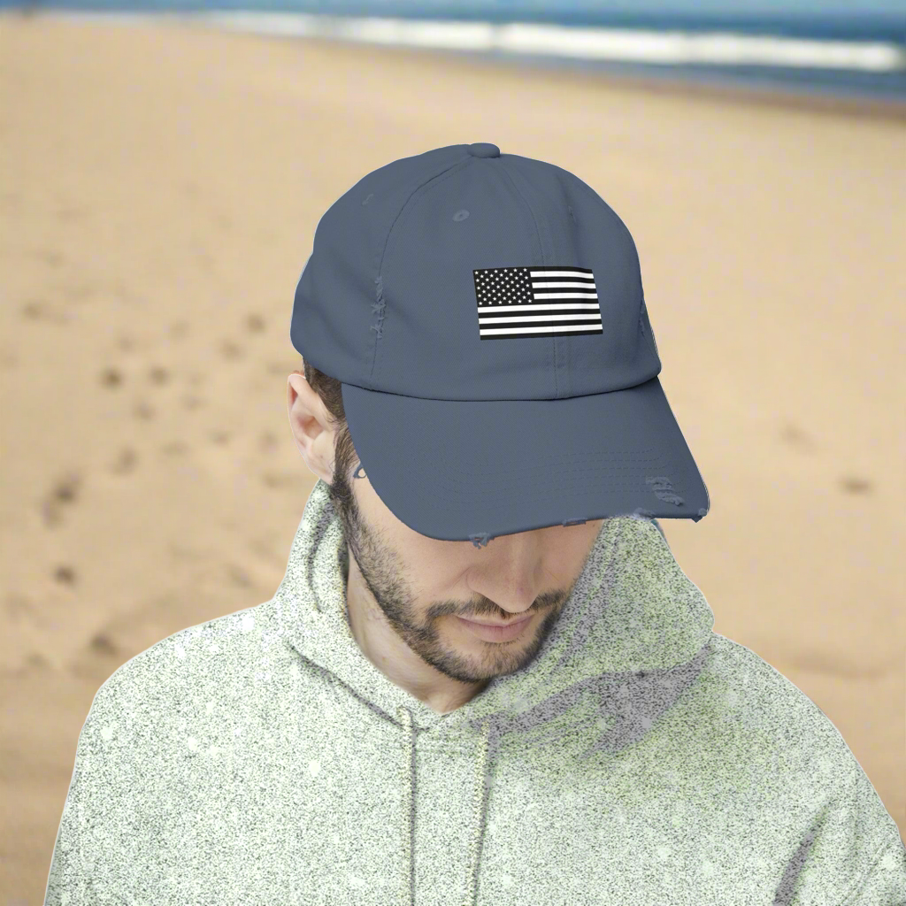 American Flag • Distressed Cap | Wyatt & Stella