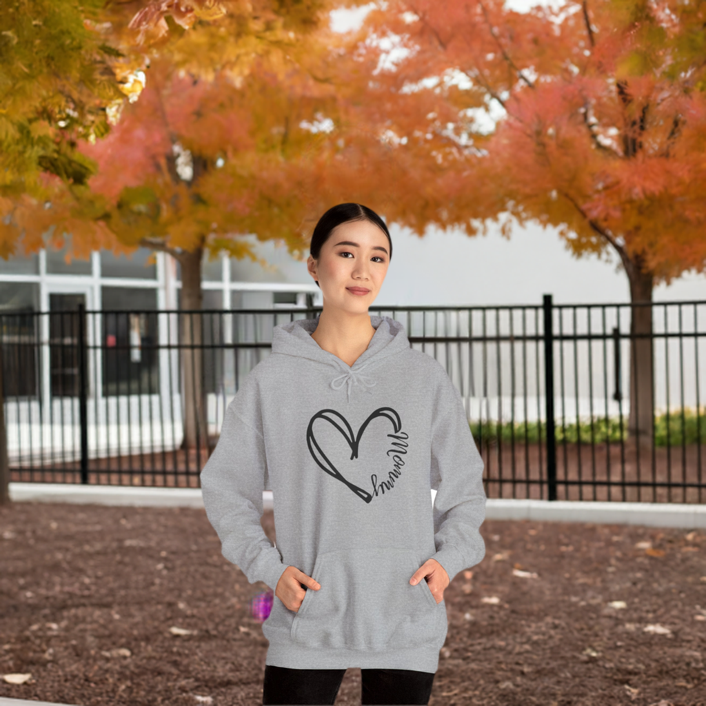 Heart Mommy Hooded Sweatshirt