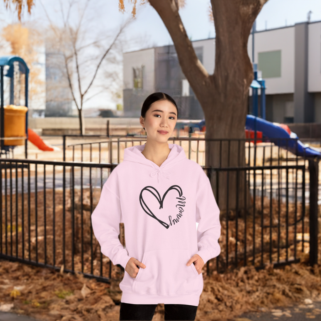 Heart Mommy Hooded Sweatshirt