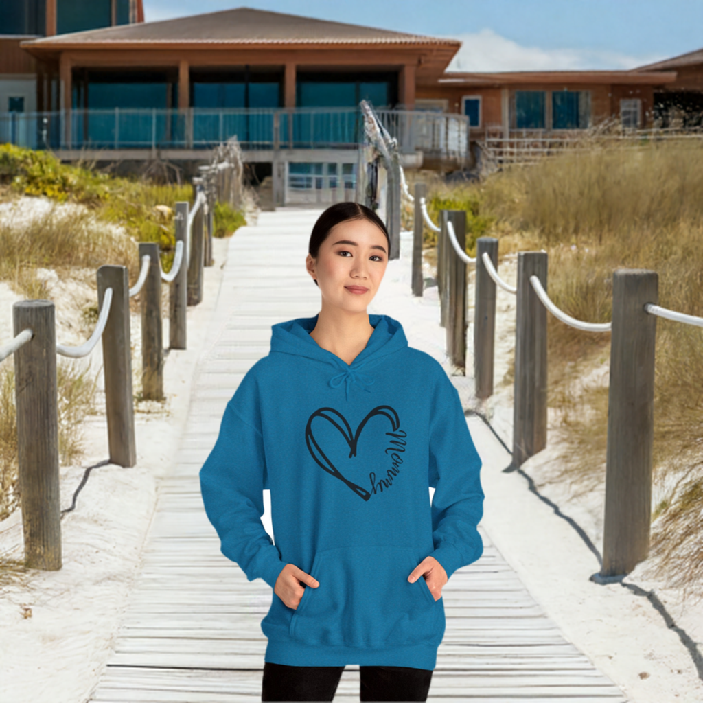 Heart Mommy Hooded Sweatshirt