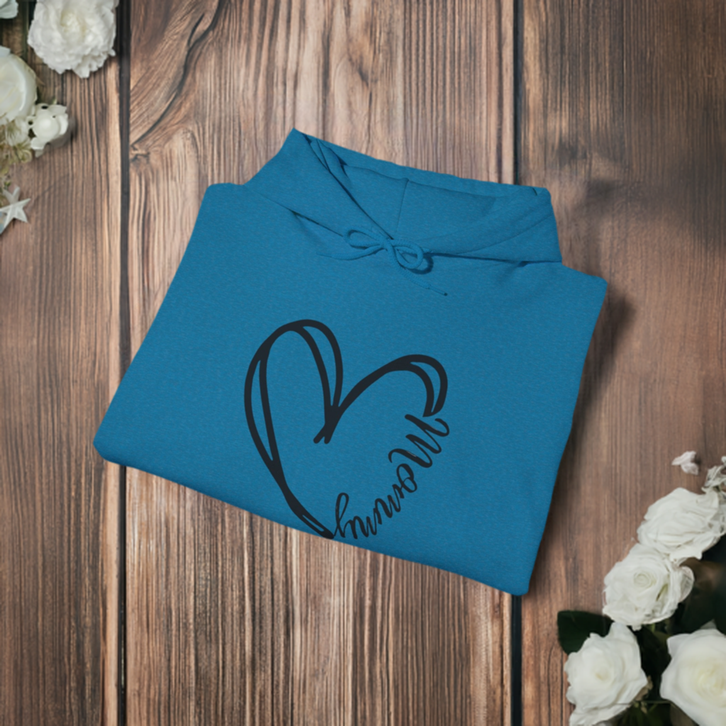 Heart Mommy Hooded Sweatshirt