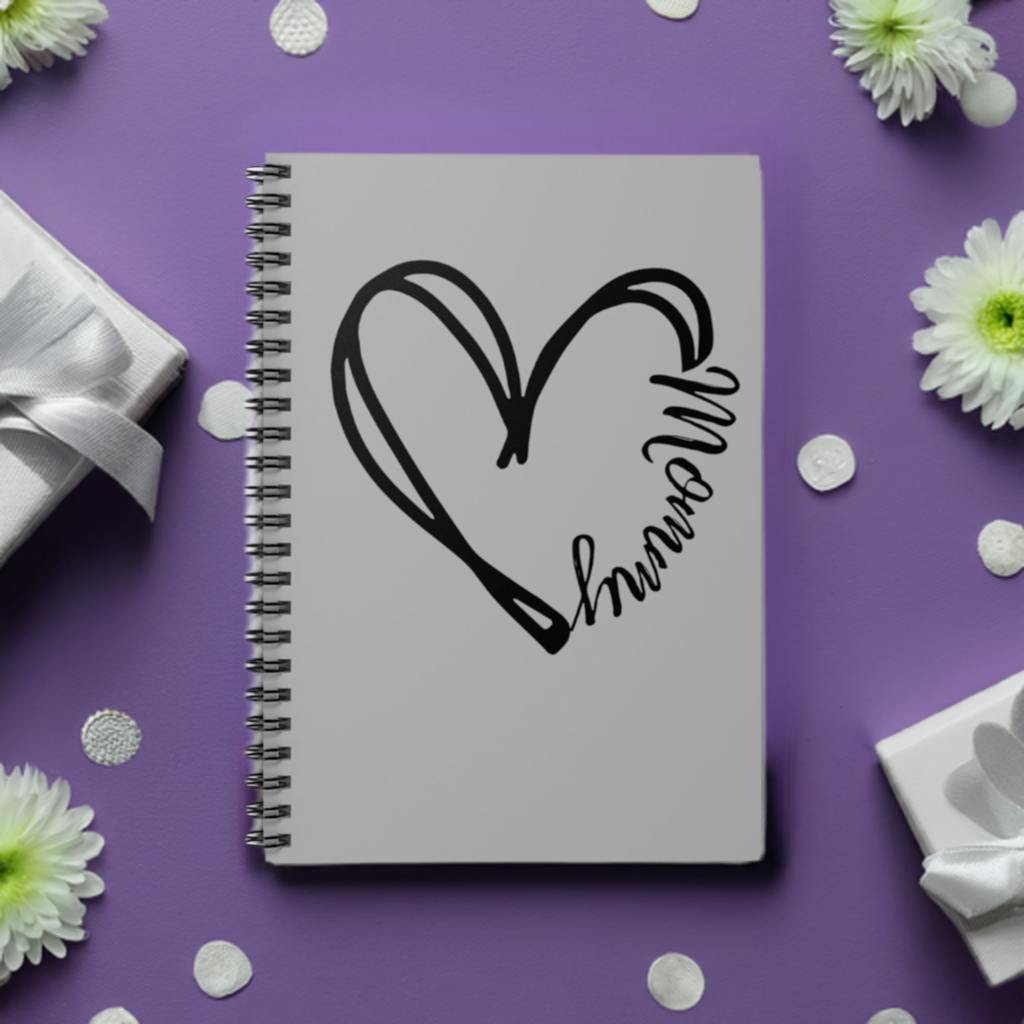 Mommy in a heart notebook