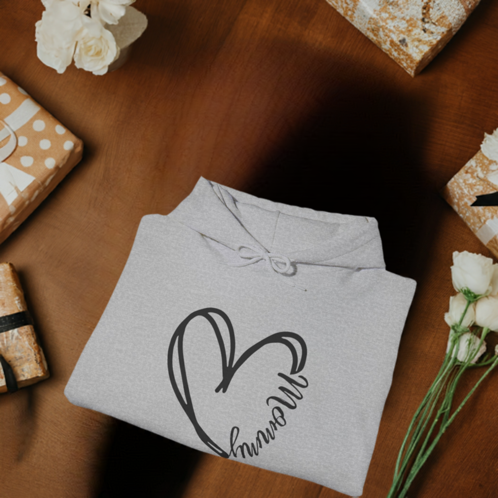 Heart Mommy Hooded Sweatshirt