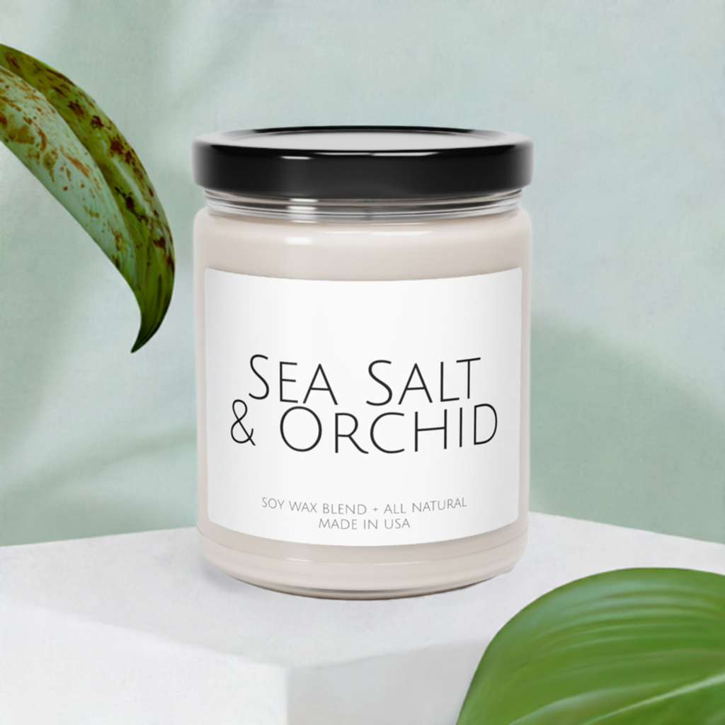 Sea Salt & Orchid Candle - 9 ounces 