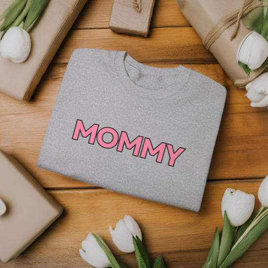 Mommy crewneck sweatshirt sizes S to 5XL